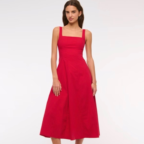 Abercrombie & Fitch Dresses & Skirts - Abercrombie & Fitch Vibrant Red Midi Dress